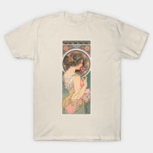 Primrose (1899) by Alphonse Mucha T-Shirt